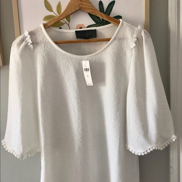 NWT Anthropologie XS IVORY Top - Picture 2 of 4